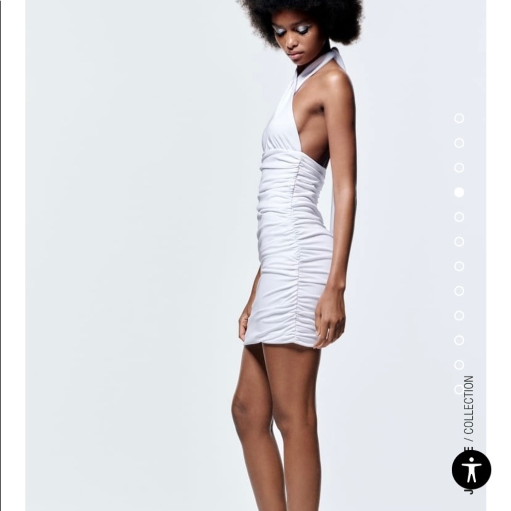 Zara DRAPED WRAP DRESS